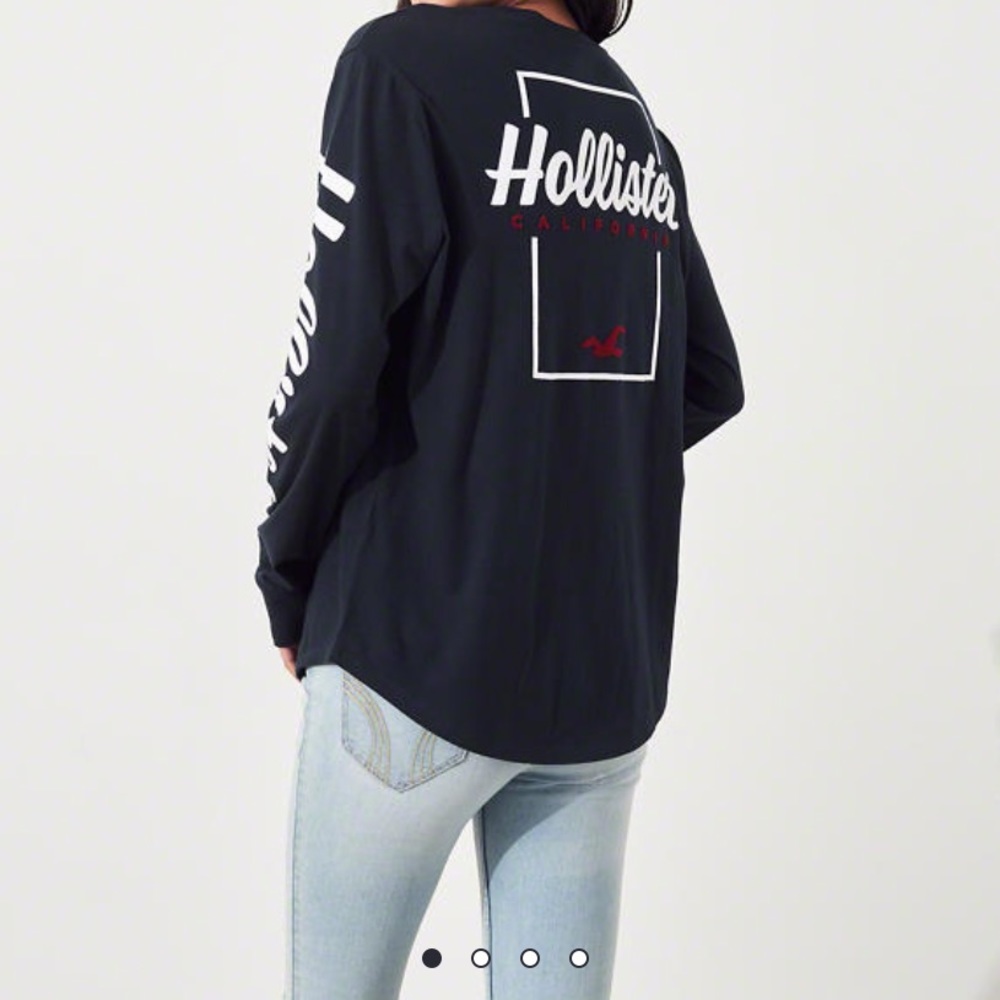 Hollister navy blue long sleeve